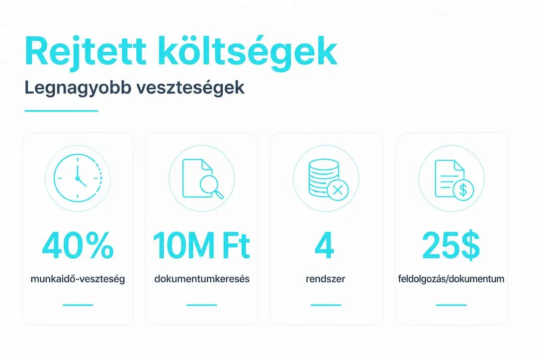 Infografika: Mennyi pénzbe kerül a dokumentumkezelés a vállalatoknál?