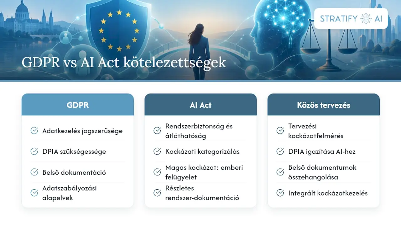 GDPR és az EU AI-törvény összehasonlító megfelelősége