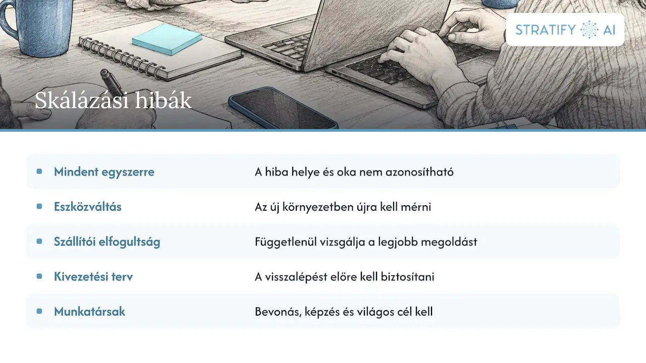 Az AI skálázás öt gyakori hibája